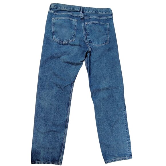 H&M Relaxed Fit Denim Jeans Men’s 36x32, 100% Cotton Straight Leg Casual Classic - Picture 3 of 8